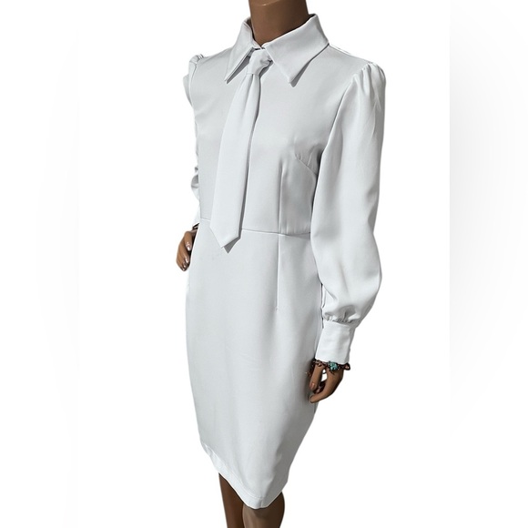 Fashion Nova White Long Sleeve Dress - Picture 7 of 9